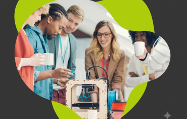a group of people working on a project